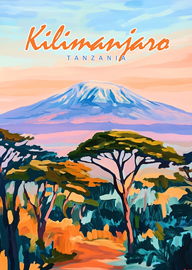 Kilimanjaro Mountain Painting