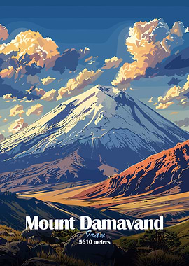 Mount Damavand Illustration