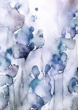 Watercolor Floral Abstract