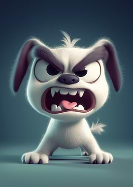 Angry Cartoon Dog