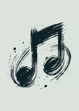 Music Note Abstract Art