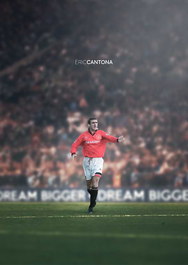 Eric Cantona Football Poster