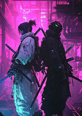Cyberpunk Samurai