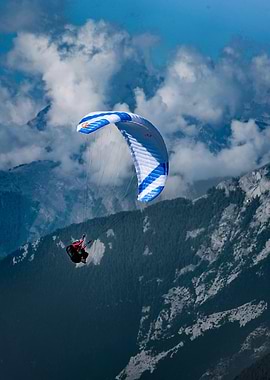 Paragliding Over Mountains