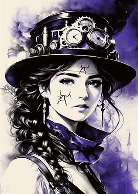 Steampunk Woman Portrait