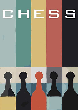 Chess Game Abstract Art
