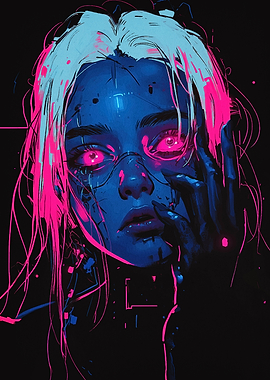 Cyberpunk Woman Portrait