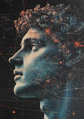 Cosmic Inspiration Young Man