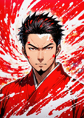 Anime Samurai Portrait