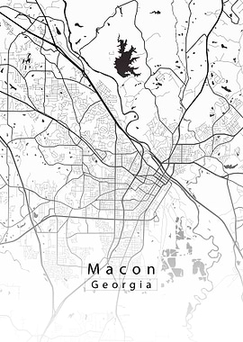 Macon Georgia City Map