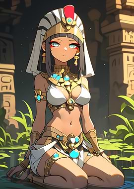 Egyptian Goddess Anime Girl