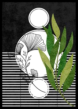 Botanical Line Art Print
