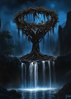 Mystical Waterfall Tree