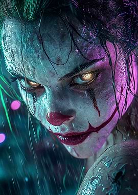 Creepy Clown Portrait