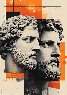 Ancient Busts Collage