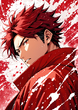 Red-Haired Anime Character