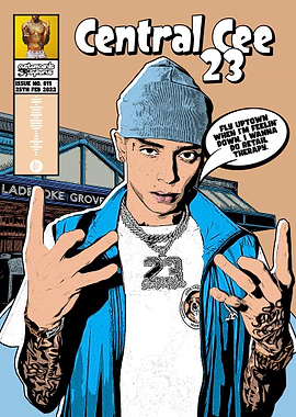 Central Cee 23 Comic Book Cover