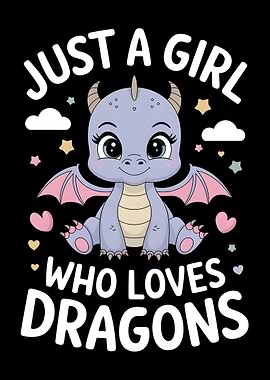 Cute Dragon Girl Design