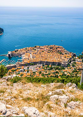 Aerial View of Dubrovnik