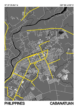 Cabanatuan City Street Map