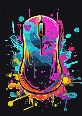 Gaming Mouse Splash Art