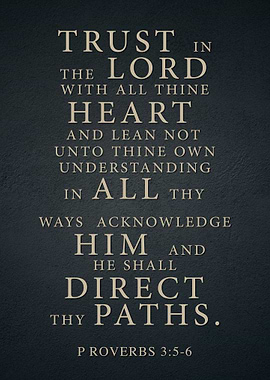 Bible Verse Proverbs 3:5-6
