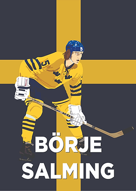 Börje Salming Hockey Poster
