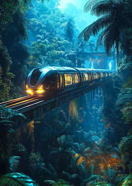 Train Through Jungle