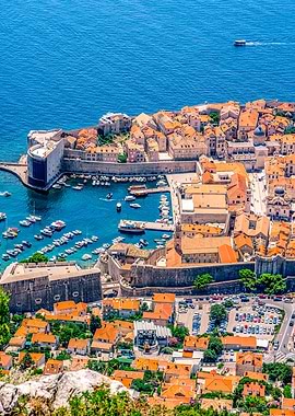 Aerial View of Dubrovnik