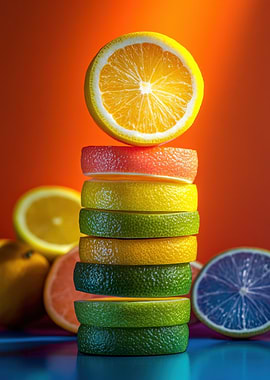 Citrus Fruit Stack
