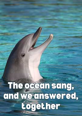 Dolphin Singing in Ocean