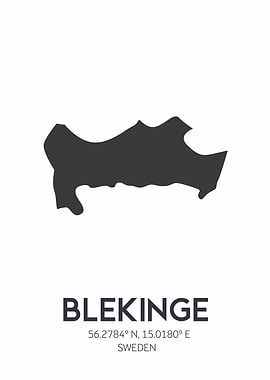 Blekinge Region Map