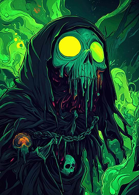 Green Skull Reaper