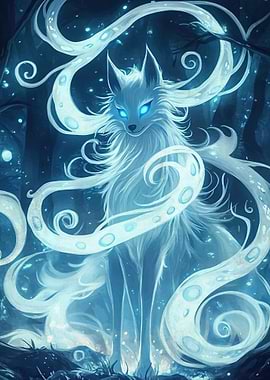 Mystical White Fox