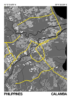 Calamba City Street Map