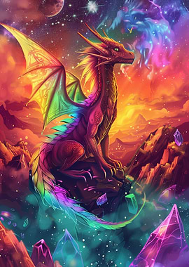 Rainbow Cosmic Dragon