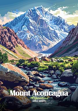 Mount Aconcagua Poster