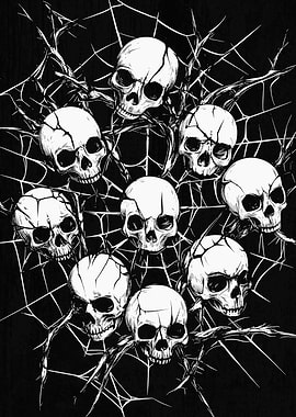 Skulls in Spiderweb