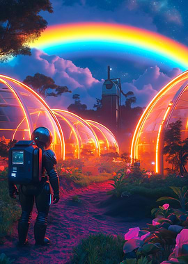 Astronaut in Biodome