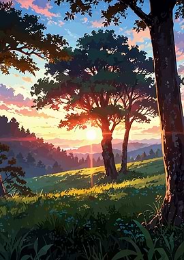 Sunset of tranquility