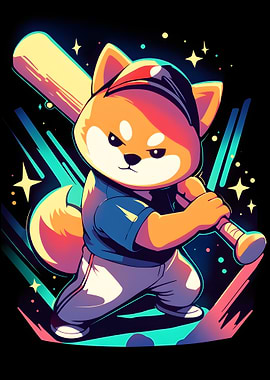 Shiba Inu Baseball