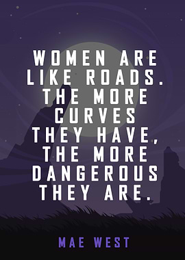 Mae West Quote Poster