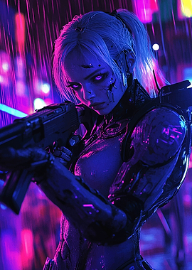 Cyberpunk Female Warrior