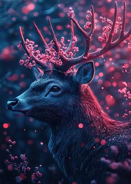 Deer With Flower Crown