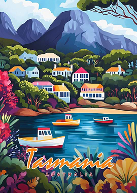 Tasmania Coastal Village