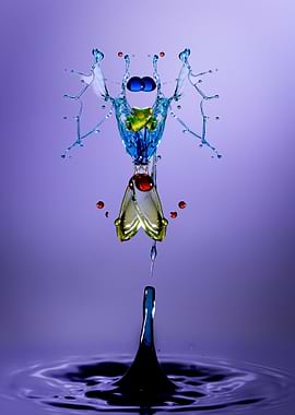 Water Drop Splash Art