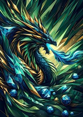 Emerald Diamond Dragon