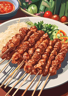 Grilled Meat Skewers