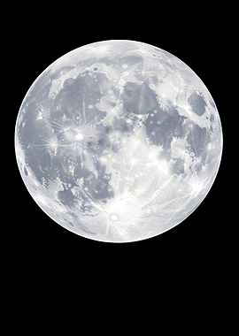 Full Moon in the Night Sky