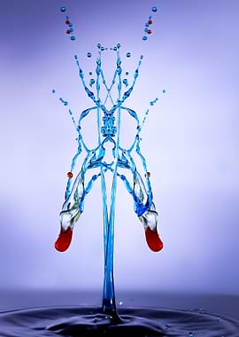 Water Drop Splash Art